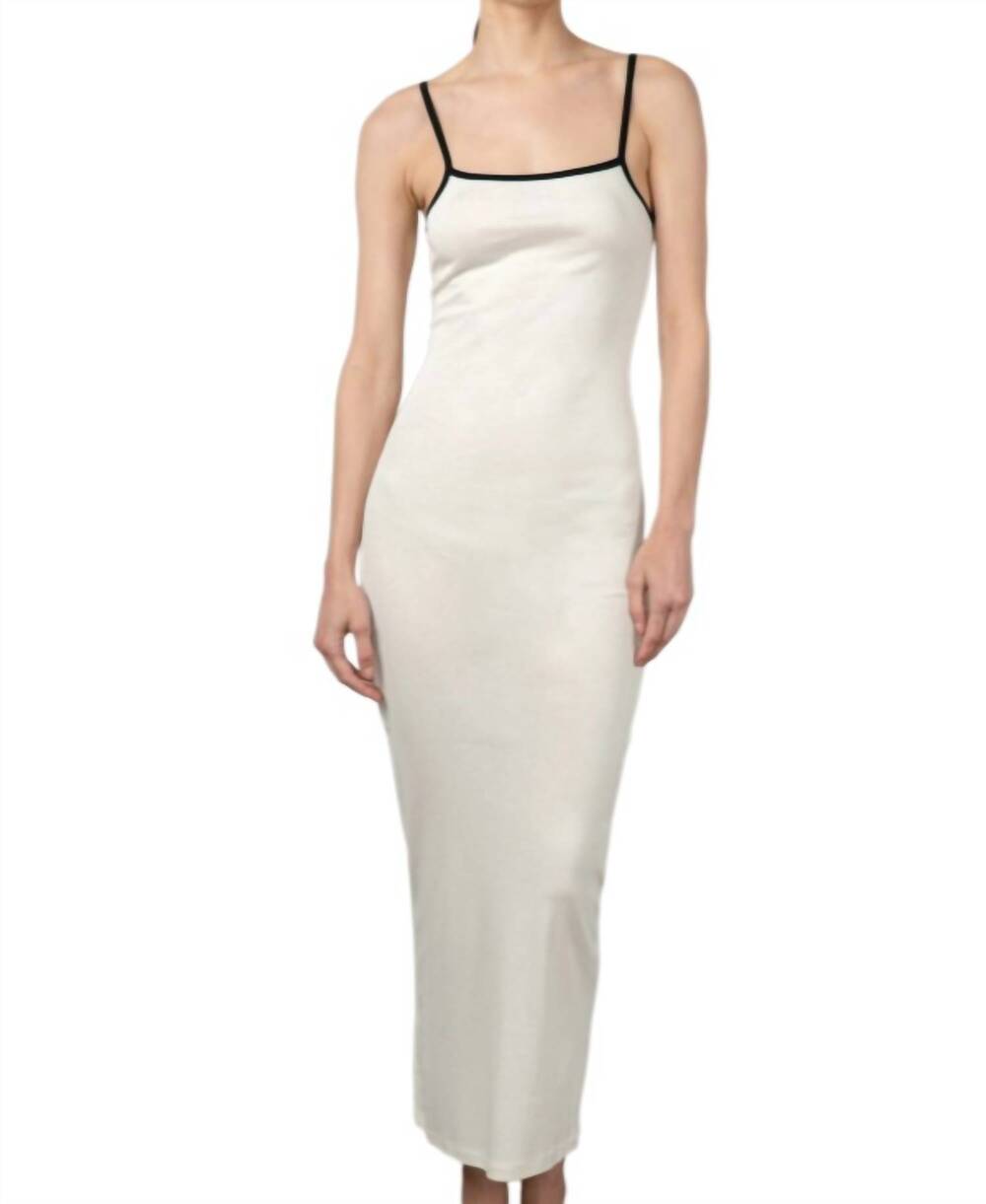 NEW AYA MUSE slip tank maxi dress in white